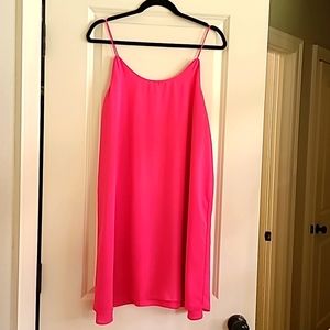 Fuchsia slip dress